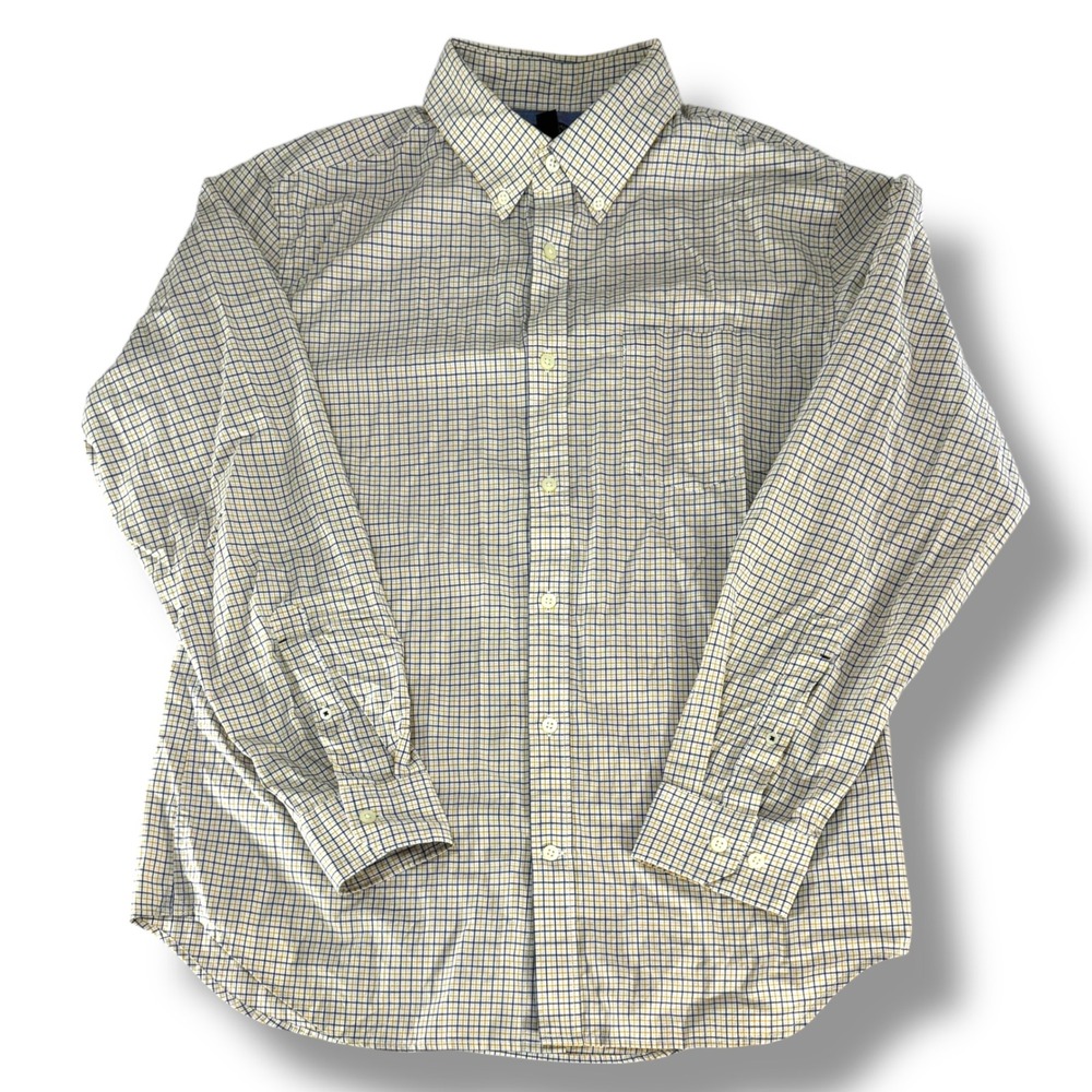 Banana Republic Pink & White Stripe Button-Down Shirt – Tall 16–16.5 Large Tall